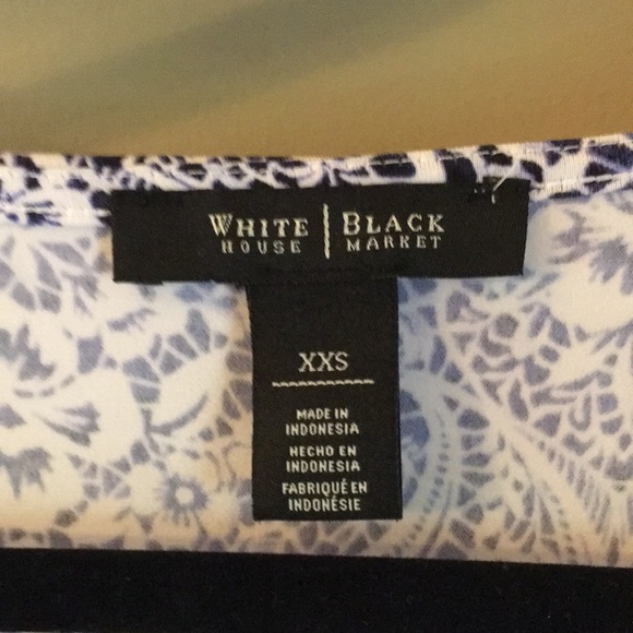 WHBM Blue Patterned Tank - Picture 2 of 5